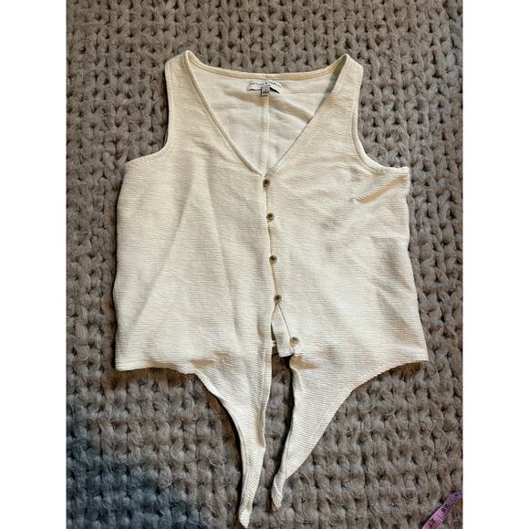 Madewell texture and thread tank tie front size small - Picture 5 of 7